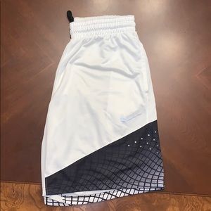 White Nike Elite Dri-Fit Shorts